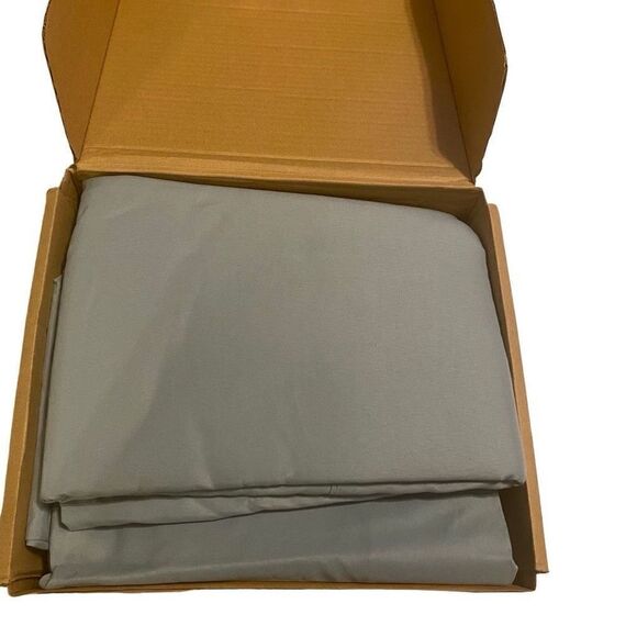 AMAZON BASICS Microfiber Sheet Set King Size Blue New Open Box - Picture 1 of 3